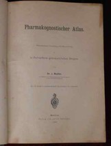 Pharmacognosy Atlas Pharmacy Drugs Antique Book 1892 - £116.22 GBP