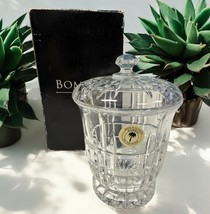 Vtg Bombay TARRA  Crystal Sugar Jam Jar 6” Condiment Container 4827771 R... - $49.49