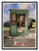 PayDay Candy Bar Elephant Print Ad Vintage 2000 Magazine Advertisement H... - £7.59 GBP