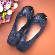 Flats Shoes Women Soft Genuine Leather Ballet Flats Round Head Woman Flat Shoe W - £63.73 GBP