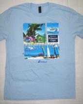 Princess Cays Carnival Cruises New T-Shirt White MultiColor Cool Cruisew... - $9.85