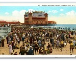 Sunday Bathing Scene Atlantic City NJ New Jersey UNP WB Postcard O17 - $3.91