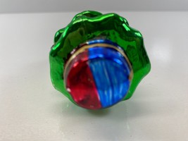 Vintage 3.25 in Glass Painted Christmas Tree Ornament - $12.86