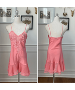 Vintage 80s Victoria’s Secret Pink Chemise Slip Nightie Lingerie S - $509.84 MXN