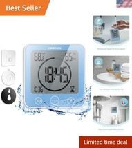 Waterproof Digital Bathroom &amp; Kitchen Wall Clock Timer with Touch Screen... - $34.50