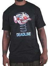Deadline Mens Black Smoking Clown Bobble Head T-Shirt - £16.85 GBP