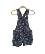 Children&#39;s Place TCP Girls Size 12 Denim Overalls Shortalls Daisy Print - $276.15 MXN