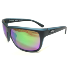 REVO Sunglasses RE1023 19 REMUS Matte Black Blue Wrap Frames with Green Lenses - £85.76 GBP