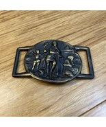 Vintage Unbranded Family Scene Belt Buckle  KG JD - $19.80