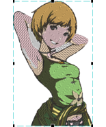 Persona Chie machine embroidery pattern - $6.93 CAD