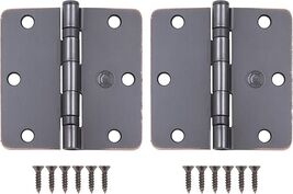Ball-Bearing Door Hinges 3-1/2&#39;&#39; x 3-1/2&quot; Vintage Bronze 2-ct - Stone Ha... - $7.91