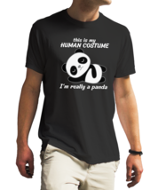 human costume panda Unisex Black T-Shirt - £18.20 GBP+