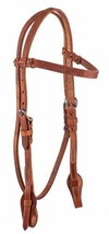 Western Horse Oiled Leather Browband Headstall Bridle with Quick Change Bit Ends - £31.01 GBP