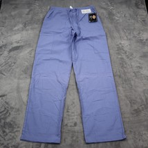 Dickies Pants Mens XS Blue Cargo Medical Uniform Scrub Pull On Bottoms - $18.79