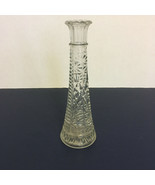 Vintage glass flower bud vase shabby chic cottage decor wedding table piece - $19.75
