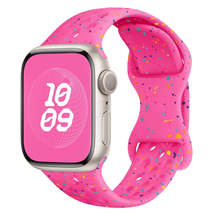 Hole Style Butterfly Buckle Camouflage Silicone Watch Band, For Apple Wa... - $14.15