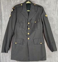 US Army Jacket Mens 38XL Green Military Airborne Vintage Uniform Dress Coat - $85.13