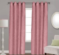 Santee Rose Solid Color Blackout Decorative Curtains Drapes 2PCS (110”x84”) - £38.83 GBP