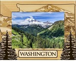 Washington Laser Engraved Wood Picture Frame Landscape (4 x 6) - £23.97 GBP