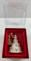 Marquis by Waterford 2012 Our First Christmas White Silver Cake Ornament - $36.62