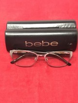 Bebe Party Girl BB5111 Embellished Eyeglasses Frames Rose Gold 53-17-135 Euc - $49.45