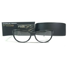 Porsche Design Eyeglasses Frames P8246 A Black Round Cat Eye Full Rim 54-15-130 - £58.66 GBP