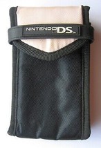 Nintendo DS Video Game System Carrying Case Black &amp; Beige Color Genuine Nintendo - £6.20 GBP