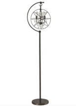 Restoration Globe Industrial Glam Odeon Crystal Floor Lamp Bronze Hardware $700 - $579.00