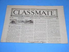 The Classmate Newspaper Vintage Aug. 11, 1917 A Paper For Young People - £11.95 GBP
