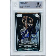 Mike Bibby Vancouver Grizzlies Signed 1998 Upper Deck Beckett BGS On-Card Auto - $97.98