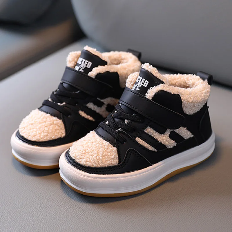 Winter Children Snow Boots For Boys Girls Fashion Baby Kids Outdoor Sneakers Ank - $78.63