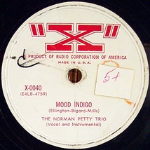 &quot;X&quot; Label (RCA) 78 #X-0040 - Norman Petty Trio - &quot;Mood Indigo&quot; - £6.97 GBP