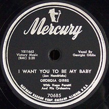 Mercury 78 #70685 - &quot;Come Rain Or Come Shine&quot; - Georgia Gibbs vocals - £7.06 GBP