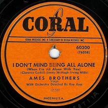 Coral 78 #60300 - &quot;Thirsty For Your Kisses&quot; - Ames Brothers - £5.41 GBP