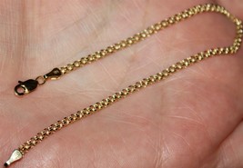 Solid 14K yellow gold marked 14K 7inch thick clasp Bracelet - $570.55