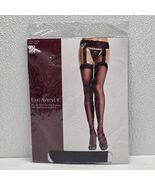 NWT Leg Avenue Lace Garterbelt  Stockings Sheer Black 1767Q Plus Size - $269.66 MXN