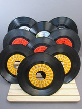 Records 45s Mixed Set Of 9 Sleeved Well Played &quot;Mony Mony, Kicks, Undecided Man&quot; - £35.90 GBP