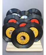 RECORDS 45s Mixed Set of 9 Sleeved Well Played "MONY MONY, KICKS, UNDECIDED MAN" - $45.77