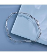 Sterling Silver Chunky Paperclip Bracelet 7.5 Inches - $27.96