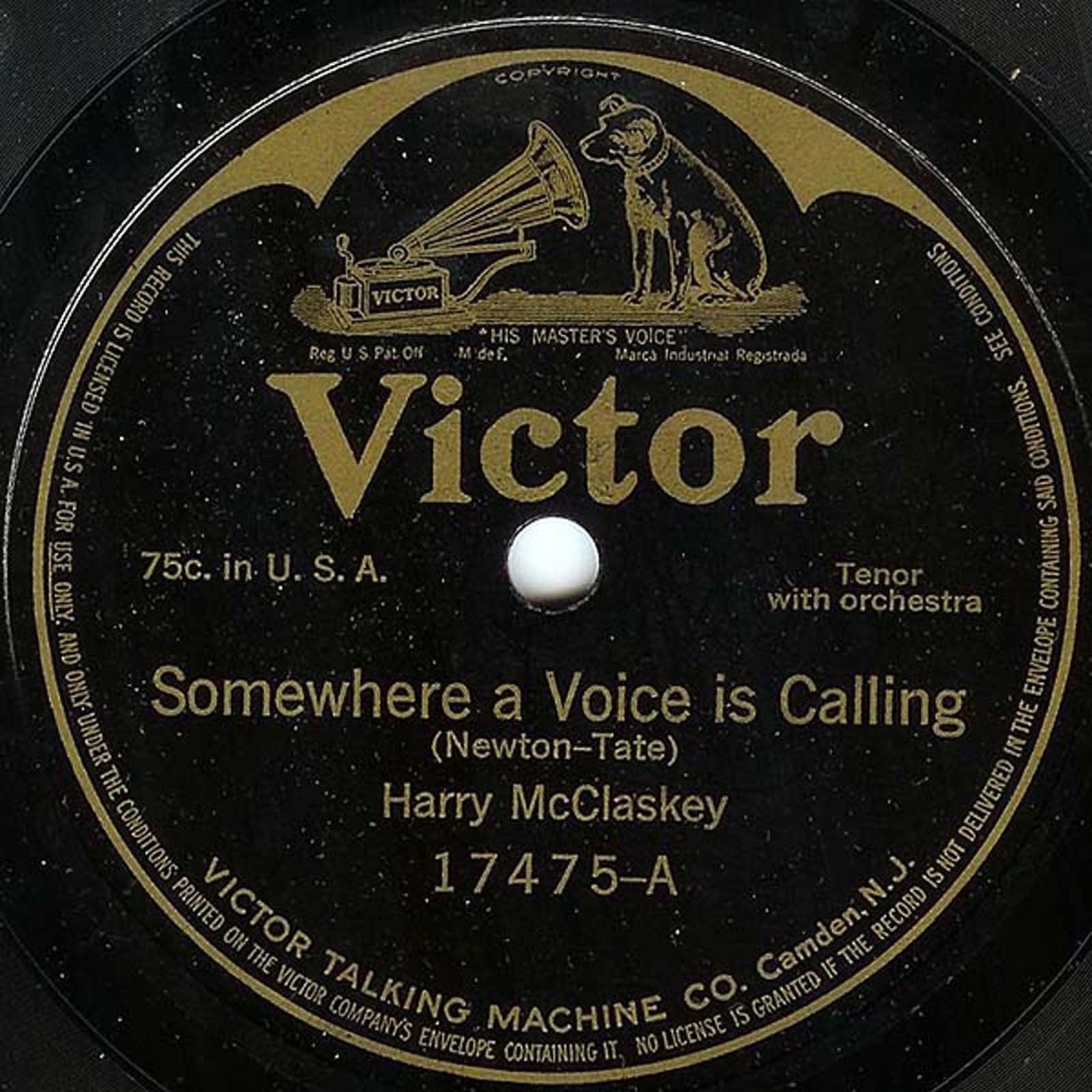 Primary image for Victor 78 #17475 - Harry McClaskey, Elsie Baker, Frederick Wheeler