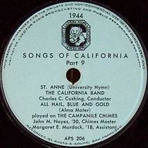 UCLA Alumni 78 - Songs Of California, Parts 9 &amp; 10, Band &amp; Glee Club - £6.96 GBP
