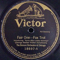 Victor 78 #18697 - &quot;Fair One&quot; &amp; &quot;I&#39;d Love To Fall Asleep...&quot; - Benson Orchestra - £7.73 GBP