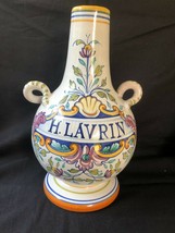 Antique Italian Majolica Apothecary Pharmacy bottle Vase signed Deruta - £135.09 GBP