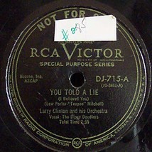 Victor 78 #DJ-715 - &quot;You Told A Lie&quot; &amp; &quot;Sicilian Tarantella&quot; - Larry Cli... - £9.43 GBP