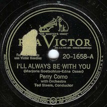 Victor 78 #20-1658 - Perry Como - &quot;I&#39;ll Always Be With You&quot; &amp; &quot;Temptation&quot; - £5.45 GBP