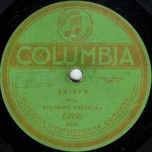 Columbia 78 #E3795 - Columbia Slavish (Slovak) Orchestra - &quot;Smiecn&quot; - polkas - £6.27 GBP