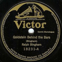 Victor 78 #18231 - &quot;Goldstein Behind The Bars&quot; &amp; Darky Story - Ralph Bin... - £9.30 GBP