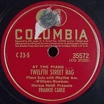 Columbia 78 #35572 - &quot;Twelfth Street Rag&quot; &amp; &quot;Sweet Lorraine&quot; - Frankie Carle - £6.27 GBP