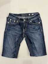 Miss Me Women&#39;s Cross Bling Pocket JY5493S Blue Jeans Bootcut Size 28 - £21.21 GBP