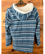 LL BEAN Womens Small Full Zip Fleece Sweater w/ Sherpa-Lined Hood Fair I... - $513.15 MXN